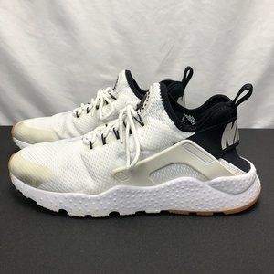 Nike Air Huarache Run Ultra Womens US 8.5 Sneakers Shoes White Black 819151-104